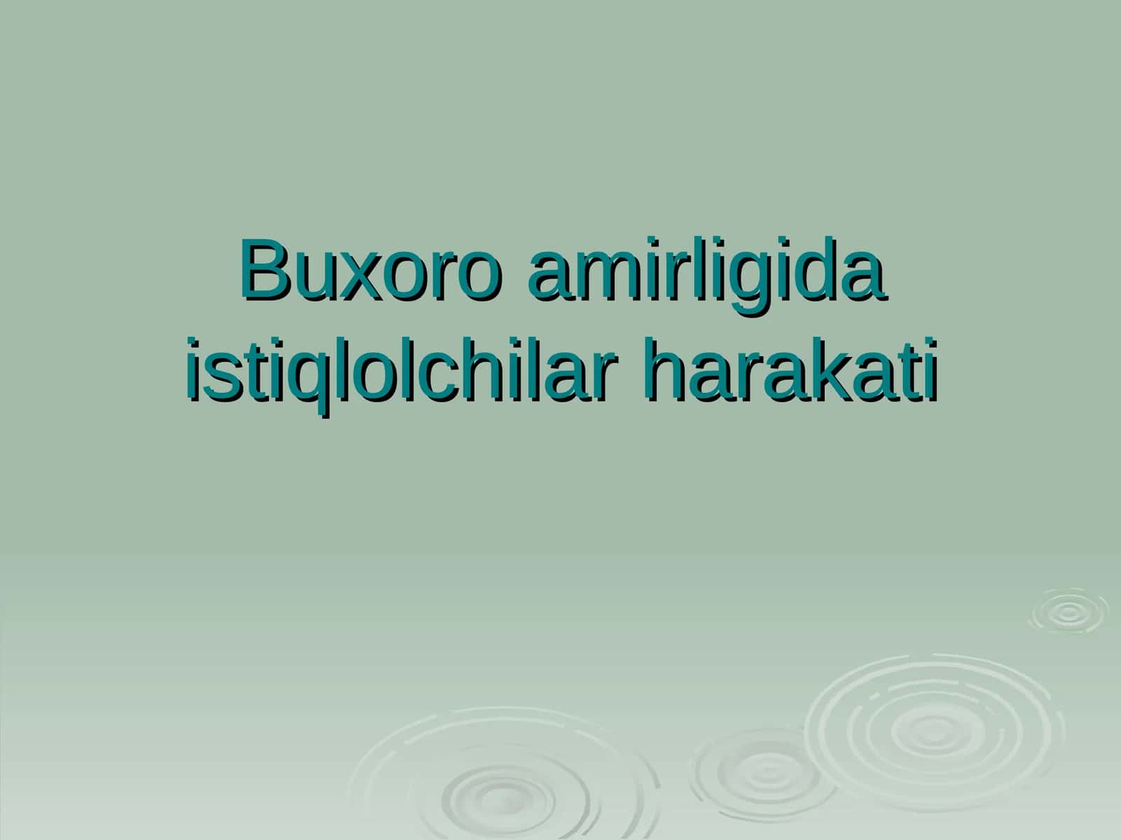 Buxoro amirligida istiqlolchilar harakati