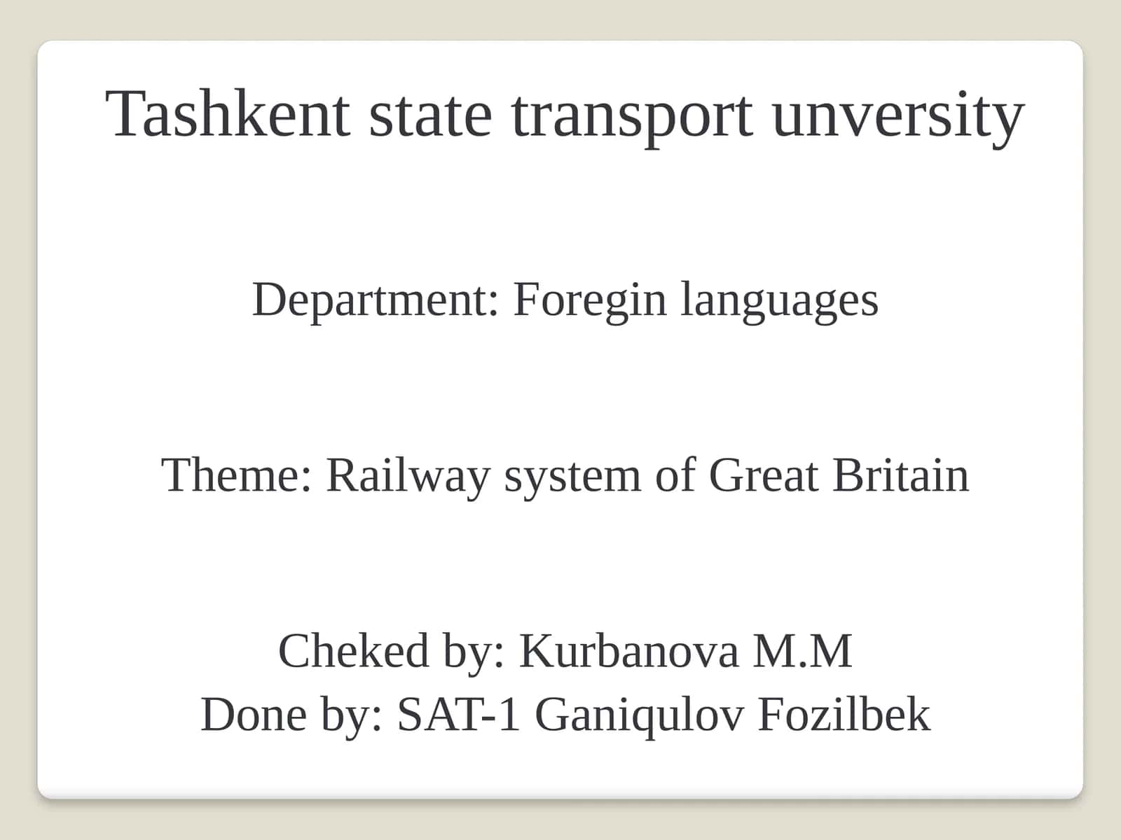 Railway system of Great Britain