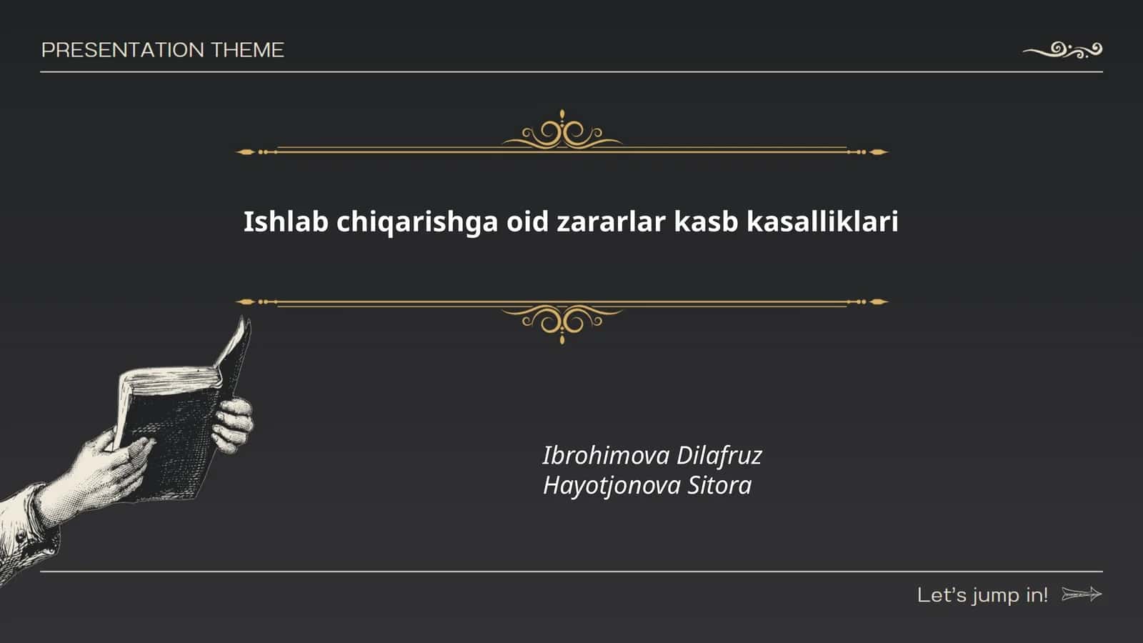 Ishlab chiqarishga oid zararlar kasb kasalliklari