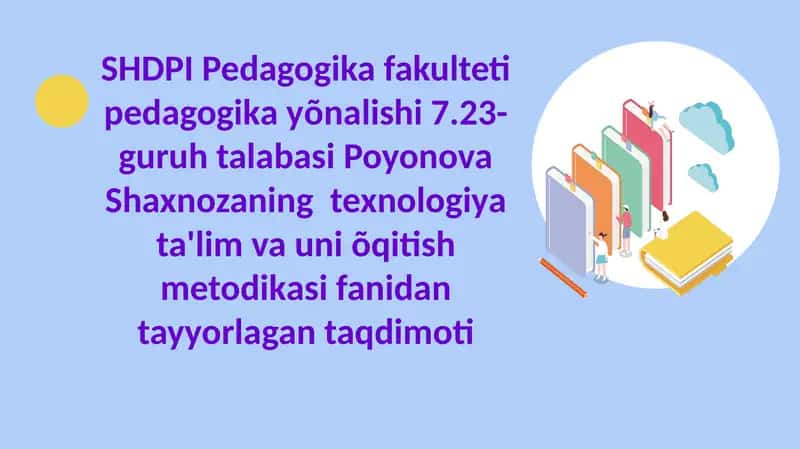 Pedagogika fakulteti pedagogika yoʻnalishi
