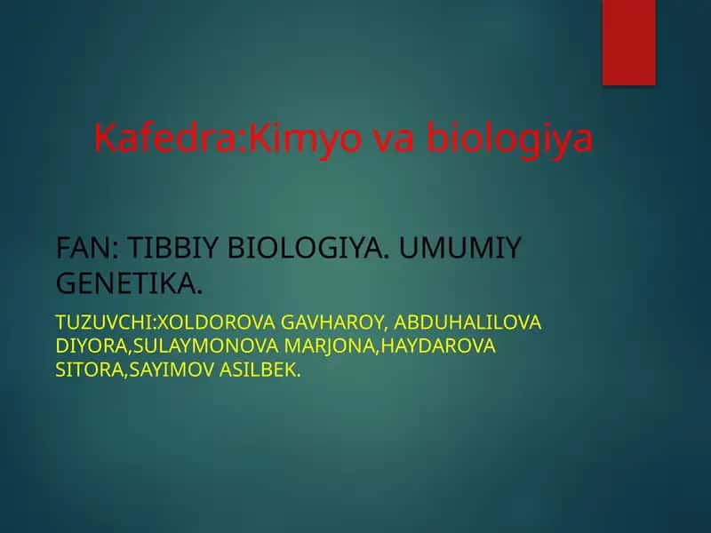 QARILIKNING BIOLOGIK ASOSLARI