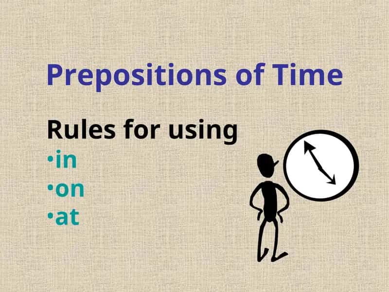 Prepositions of Time