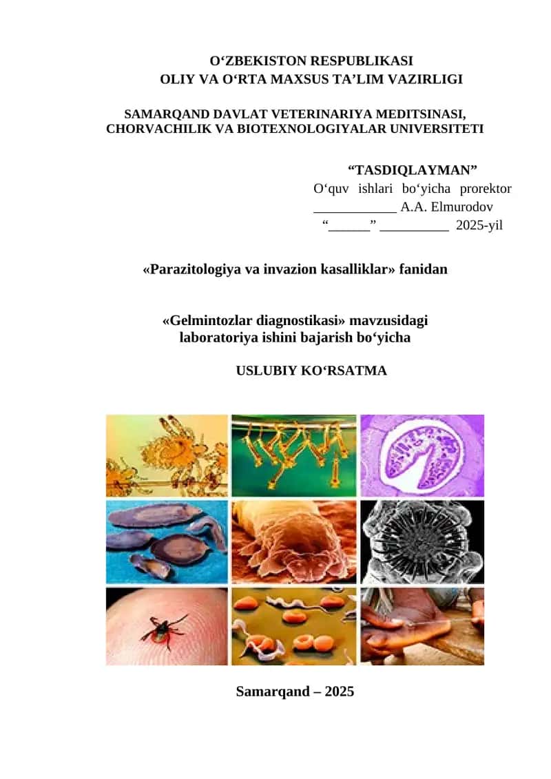 QORAMOL TRIXOMONOZINING DIAGNOSTIKASI