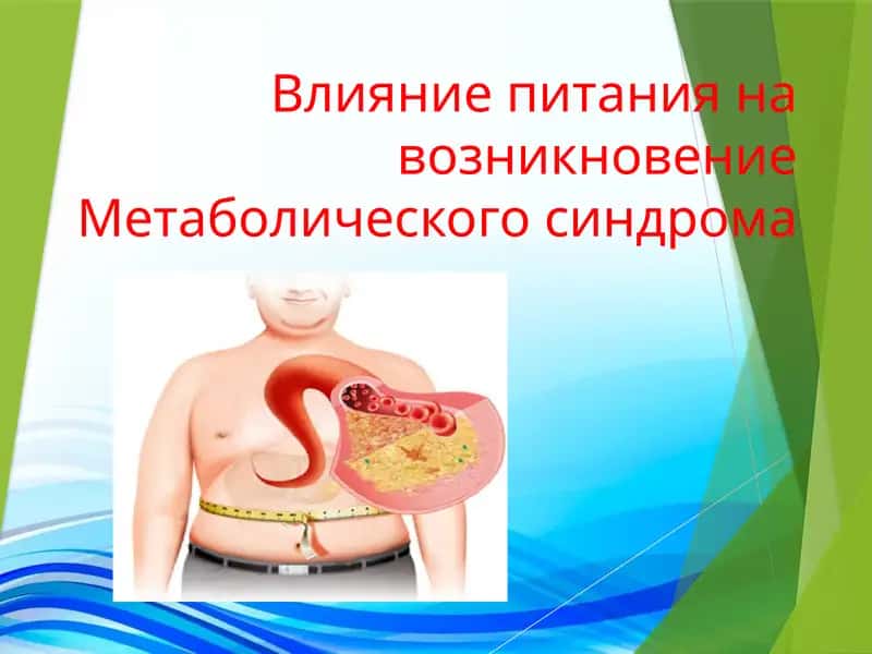 Влияние питания на возникновение Метаболического синдрома