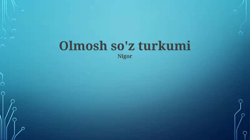 Sifatlar