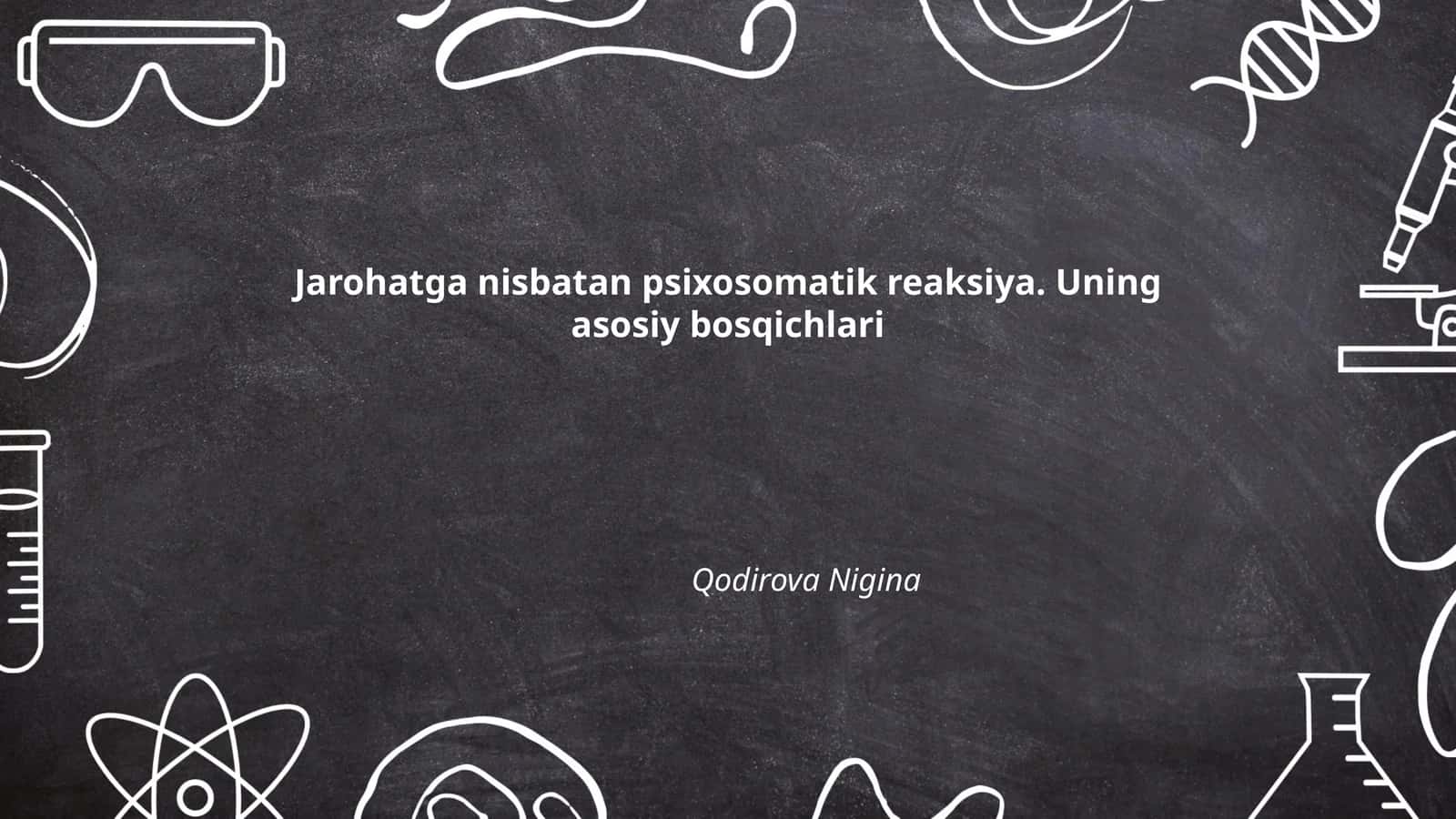 Jarohatga nisbatan psixosomatik reaksiya