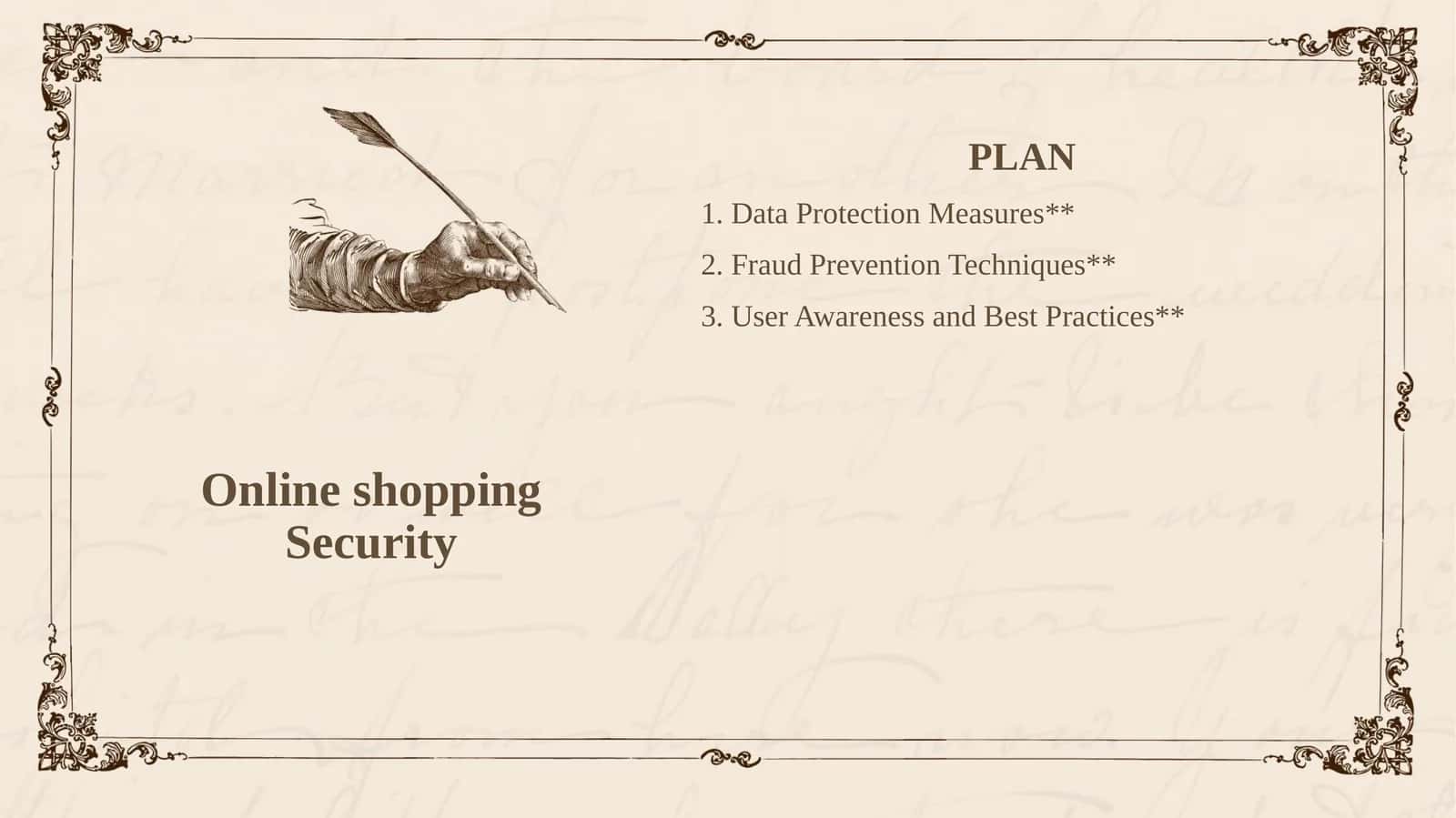Online shopping Security