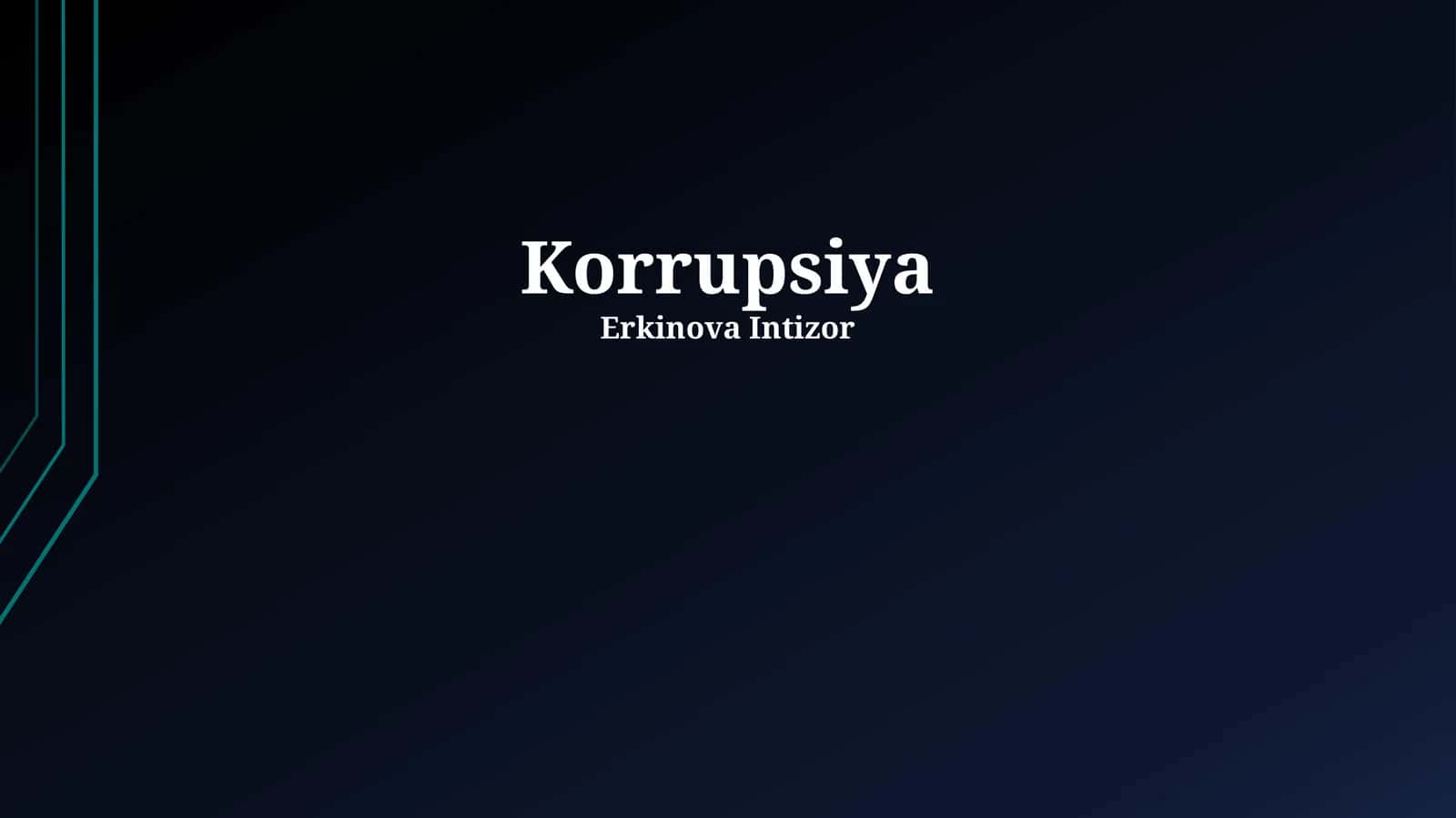 Korrupsiya