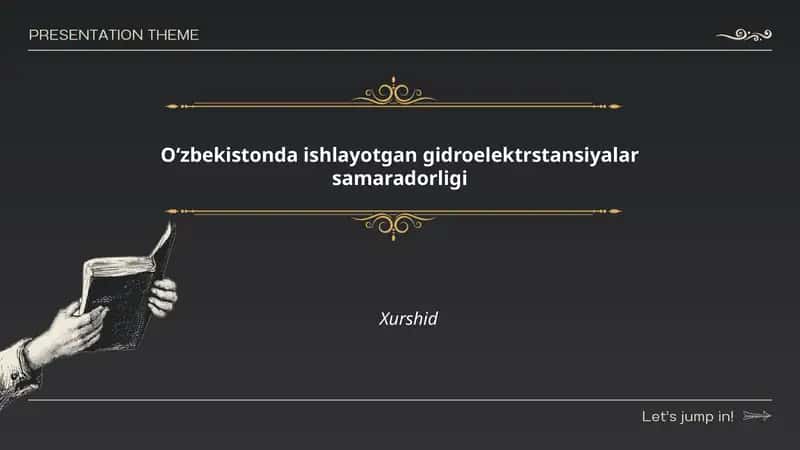 Oʻzbekistonda ishlayotgan gidroelektrstansiyalar samaradorligi