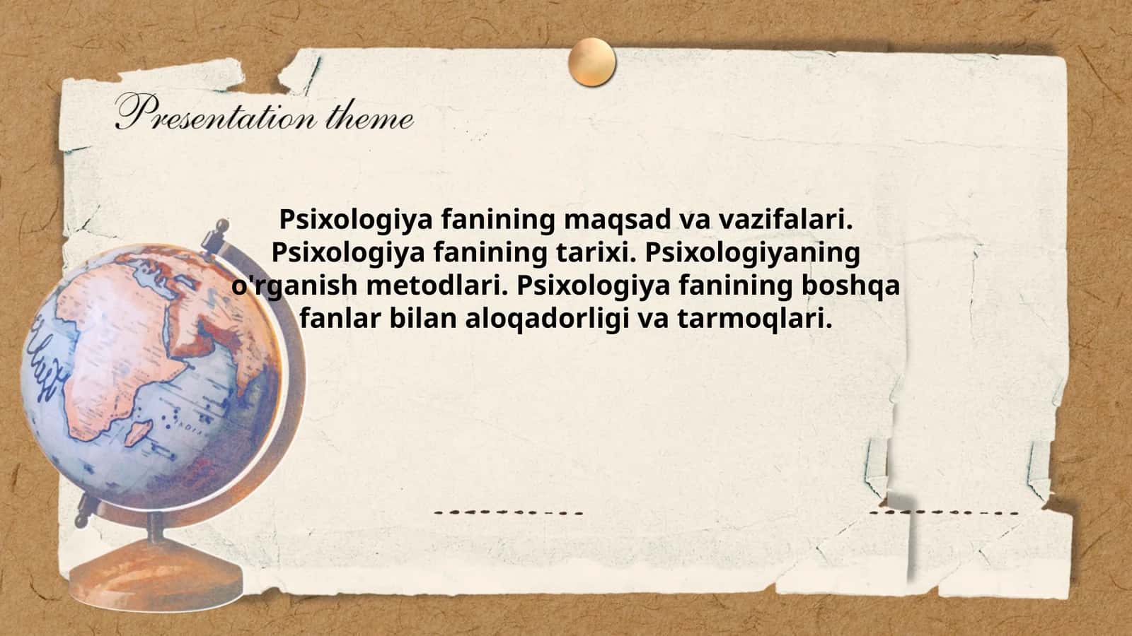 Psixologiya Fanining Maqsad va Vazifalari