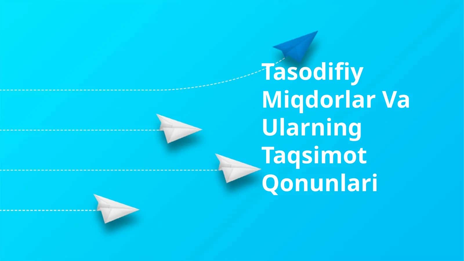 Tasodifiy Miqdorlar Va Ularning Taqsimot Qonunlari