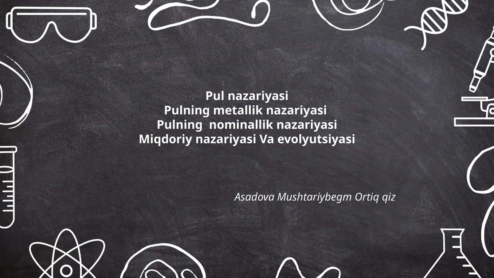 Pul nazariyasi
