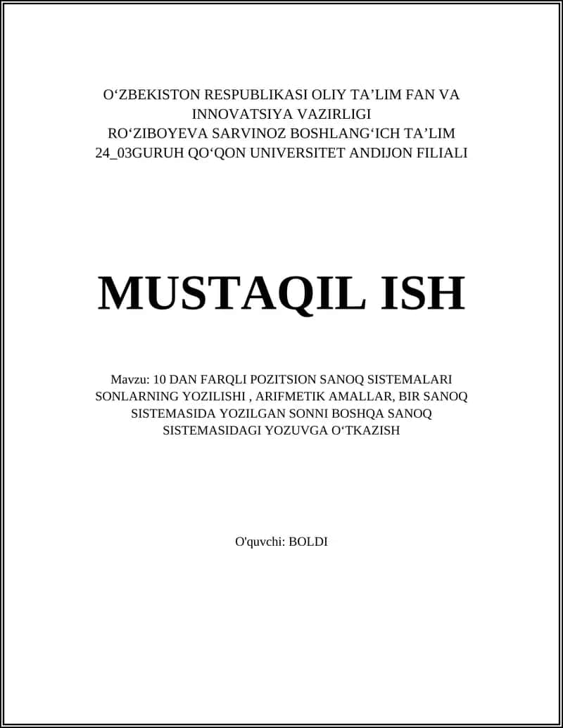 Pozitsion sanoq tizimi