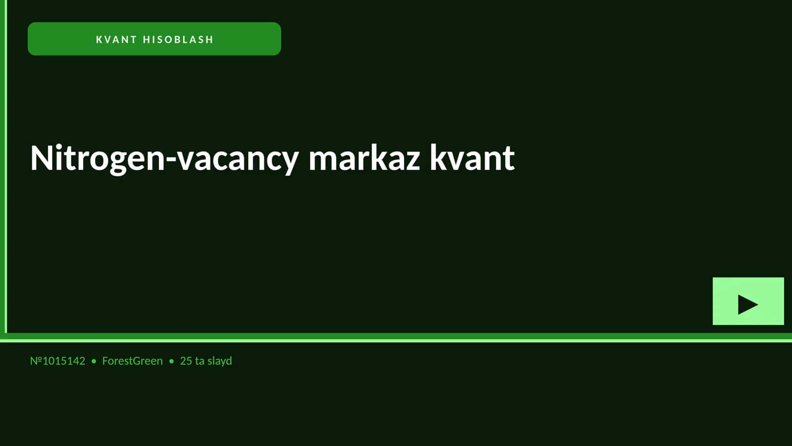 KVANT HISOBLASH
