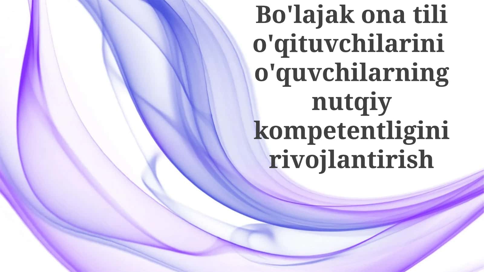 Nutq asoslari