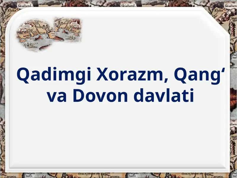 Qadimgi Xorazm, Qang‘va Dovondavlati