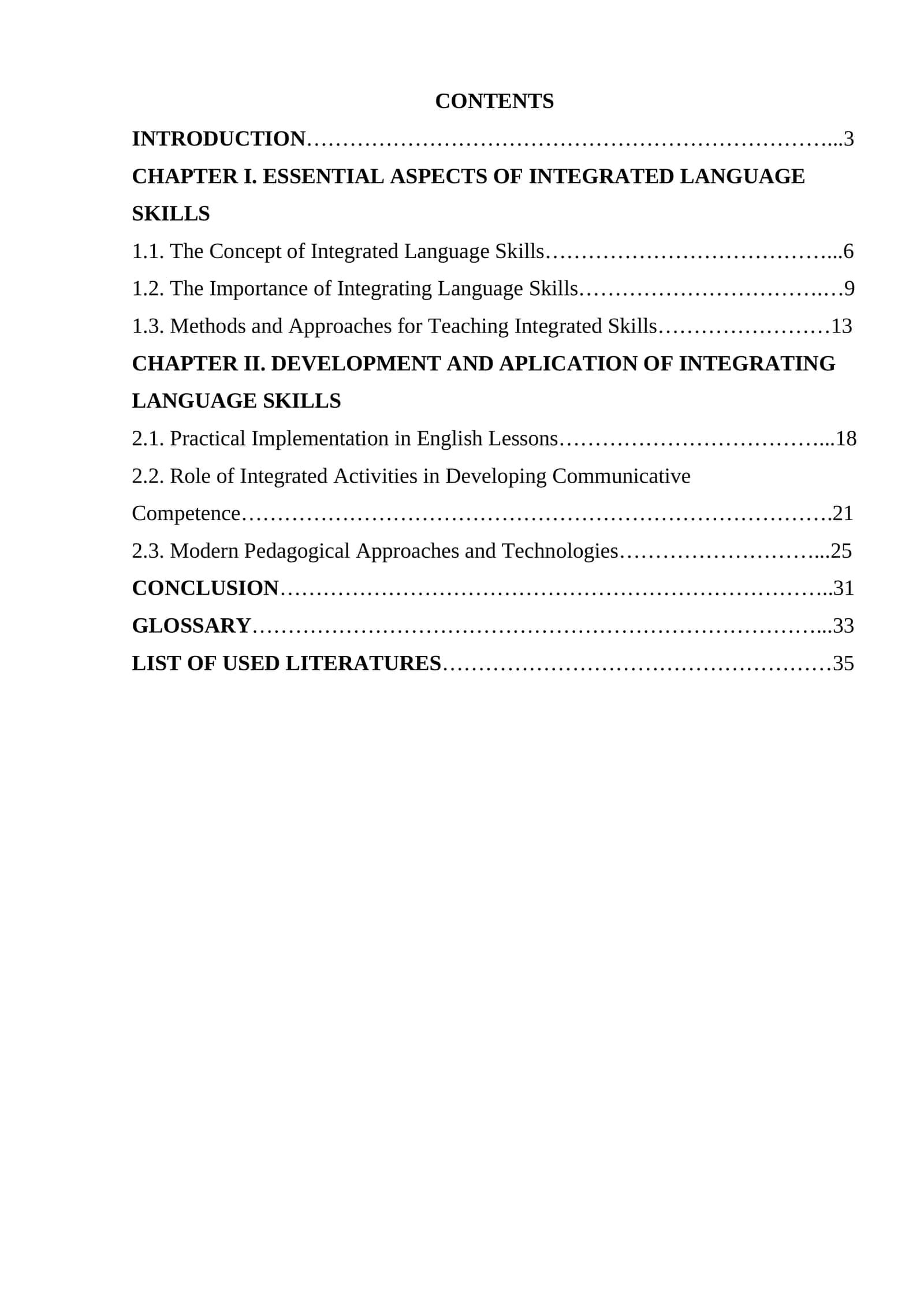 The importance of integrating the four skills in english teaching