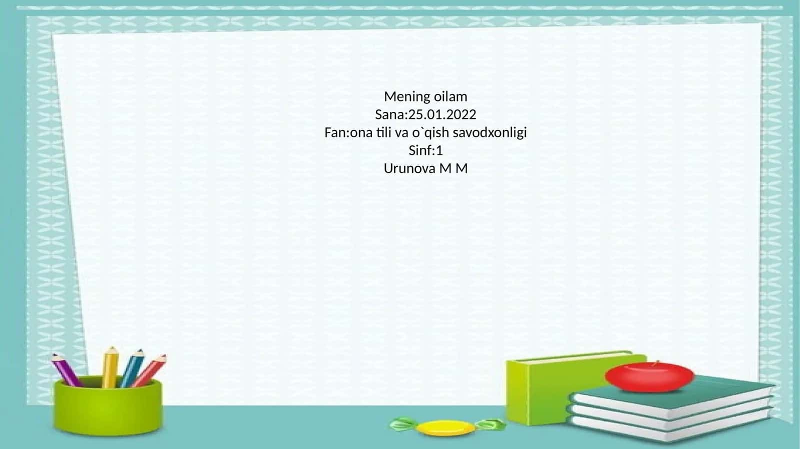 Mening oilam