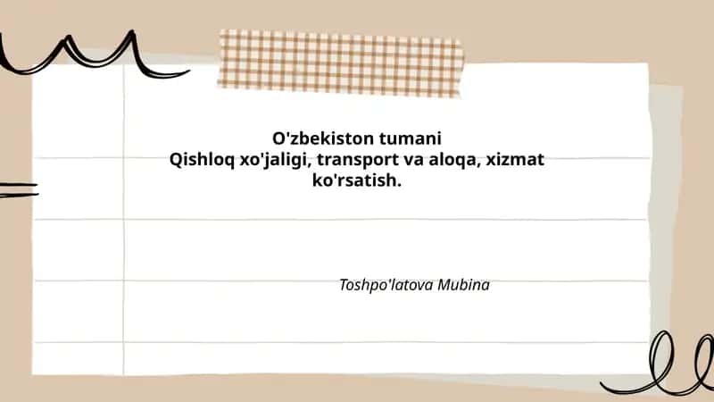 O'zbekiston tumani
