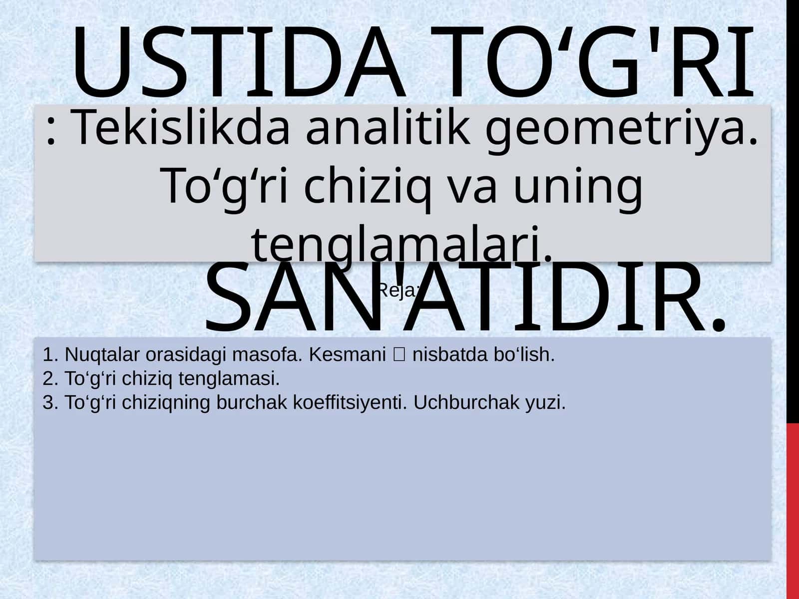 Geometriya noto‘g'ri chizmalar ustida to‘g'ri fikr yuritish san'ati