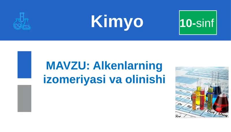 Alkenlarning izomeriyasi