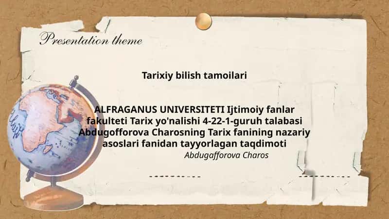 Tarixiy bilish tamoilari