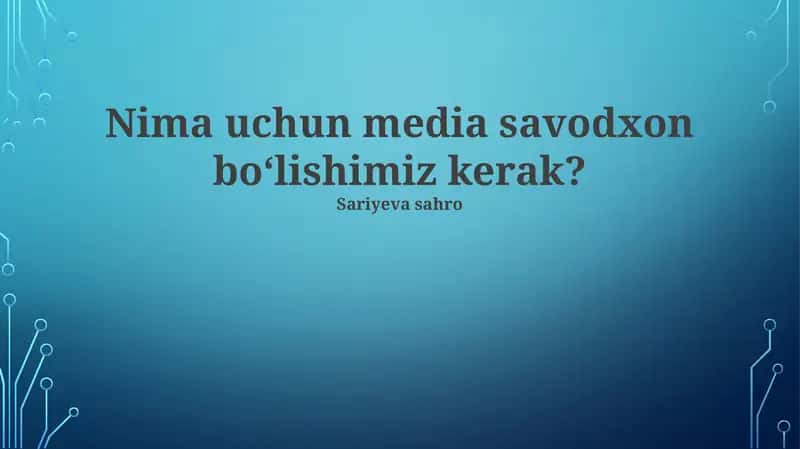 Soxta Yangiliklar va Manipulyatsiyadan Himoya