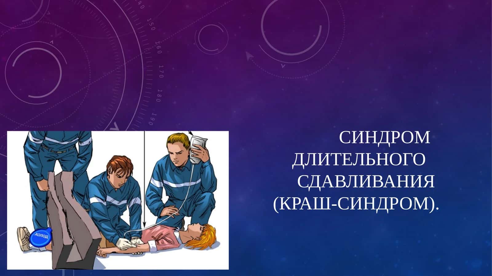СИНДРОМ ДЛИТЕЛЬНОГО СДАВЛИВАНИЯ(КРАШ-СИНДРОМ)