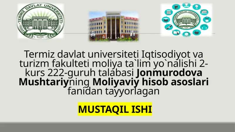 Moliyaviy Hisob