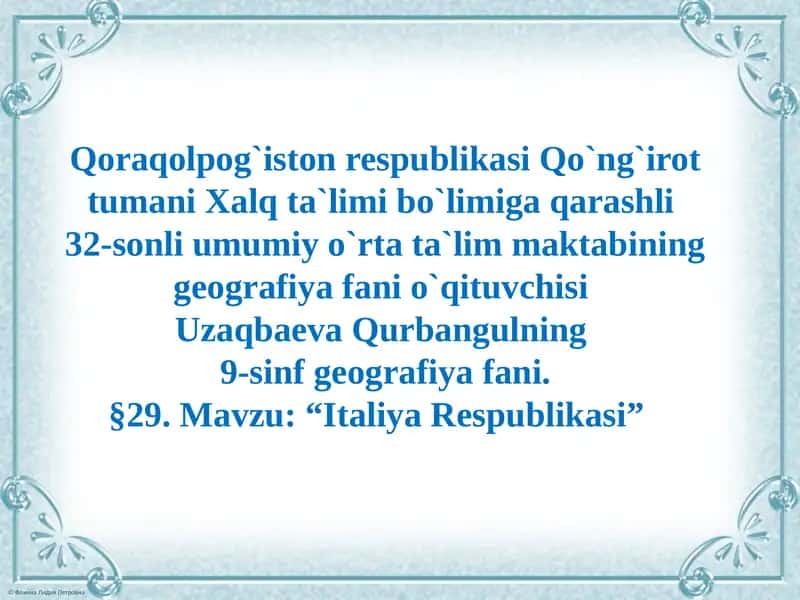 Italiya Respublikasi