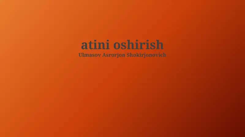 Atini Oshirish