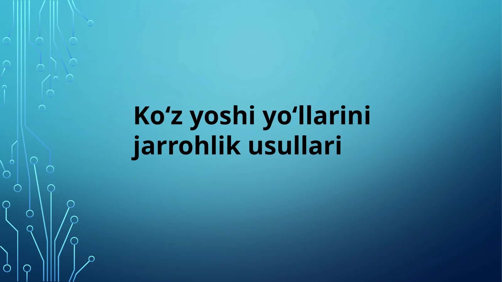Koʻz yosh yoʻllarini jarrohlik usullari
