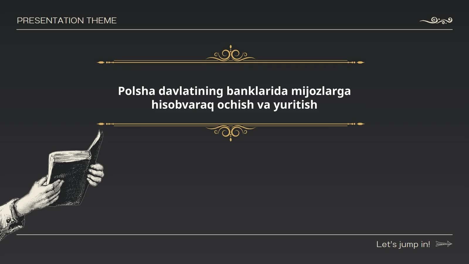 Polsha davlatining banklarida mijozlarga hisobvaraq ochish va yuritish