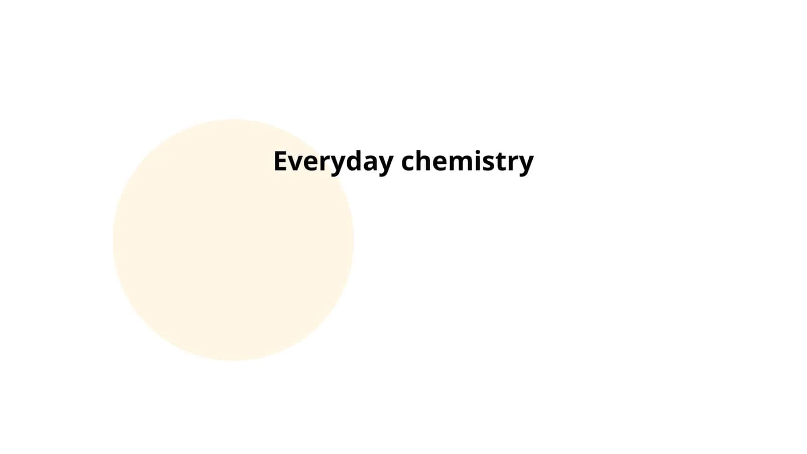 Everyday chemistry
