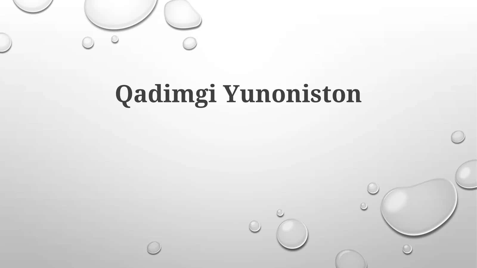 QadimgiYunoniston