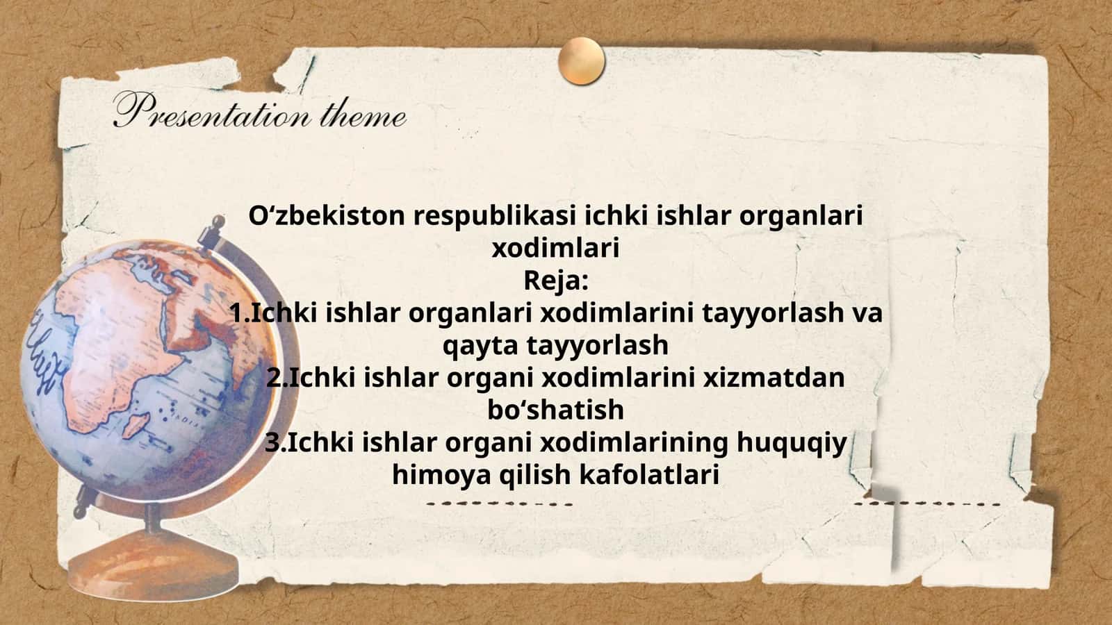 Oʻzbekiston respublikasi ichki ishlar organlari xodimlari
