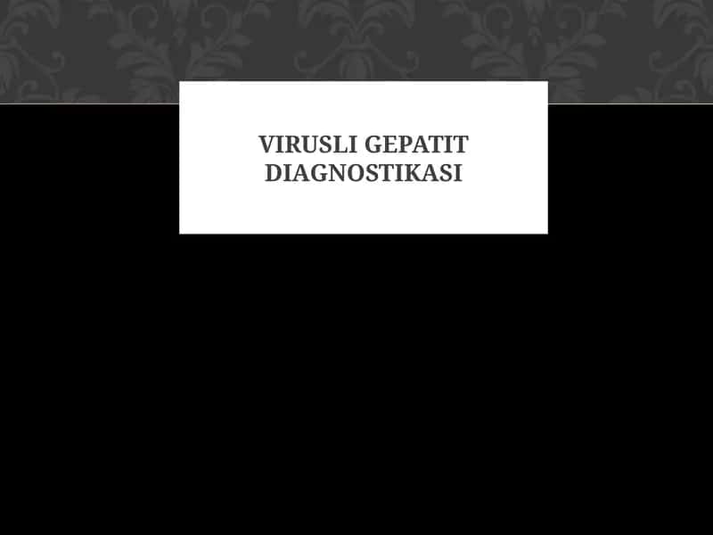 Virusli gepatit diagnostikasi