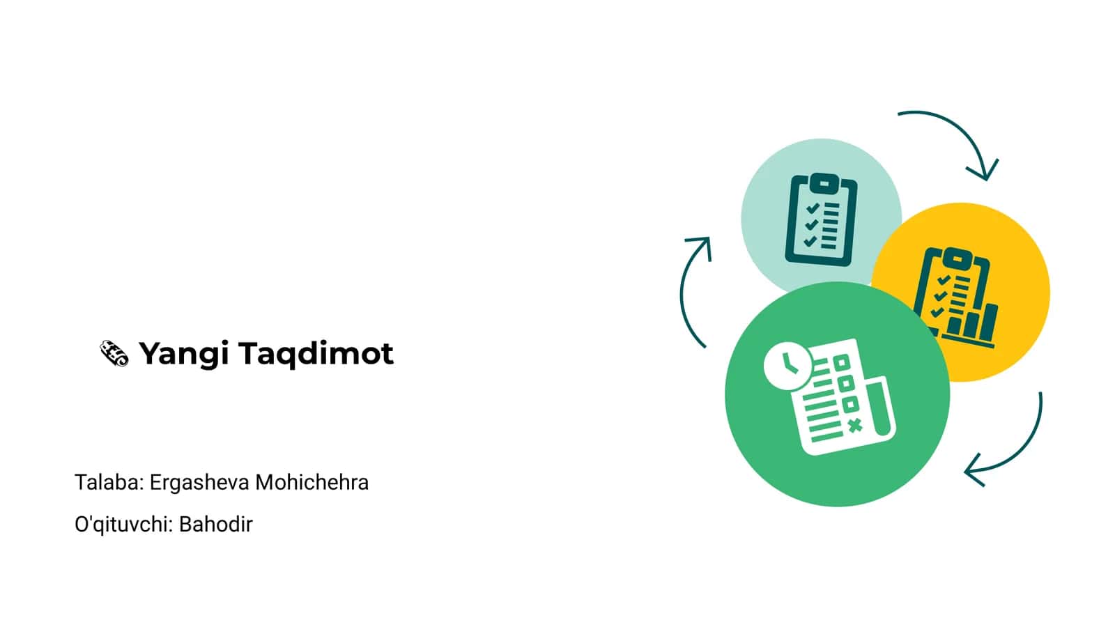 🗞 Yangi Taqdimot