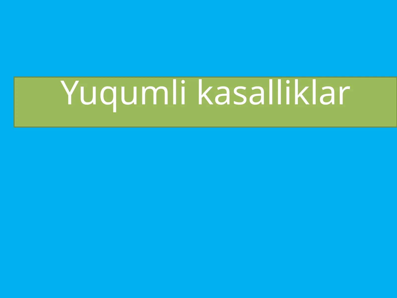 Yuqumlikasalliklar