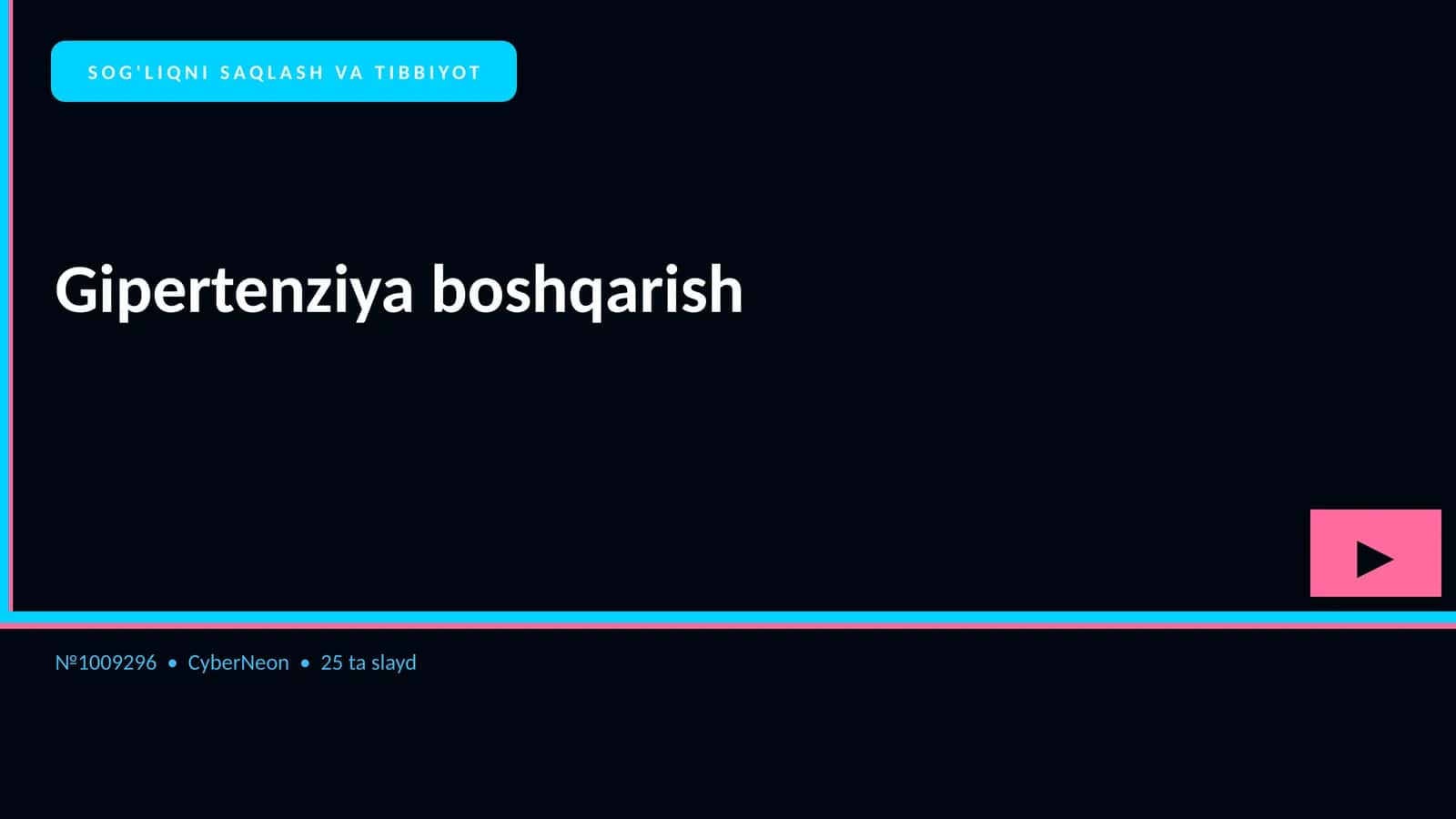 Gipertenziya boshqarish
