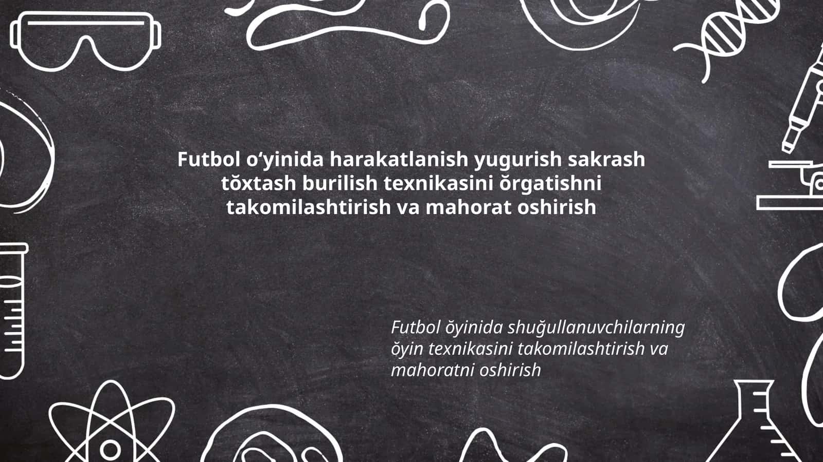 Futbol o‘yinida harakatlanish