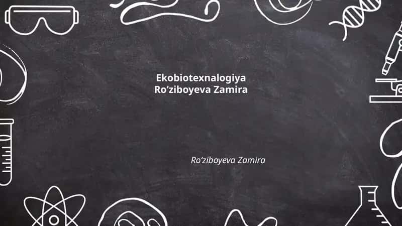 Ekobiotexnologiya