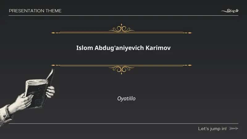 Islom Abdug'aniyevich Karimov va Oyatillo