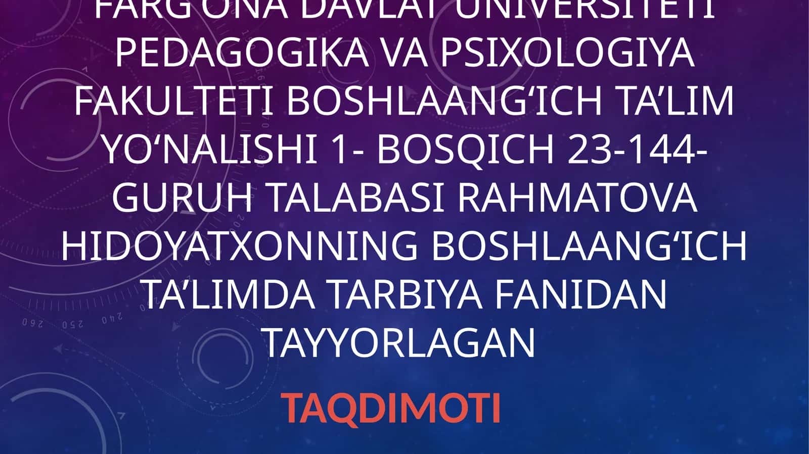 Boshlangich talim oquvchilarini kitob mutolaa madaniyatini shakllantirishda oila va maktab hamkorligi