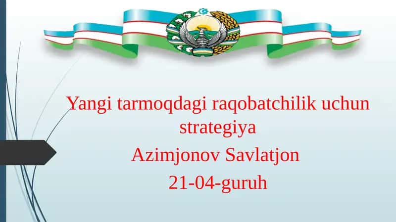 Yangitarmoqda giraqobatchilik uchun strategiya
