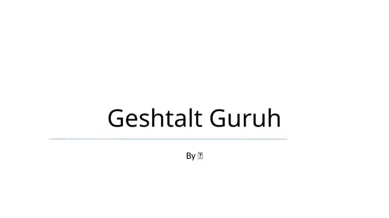 Gestalt Guruh