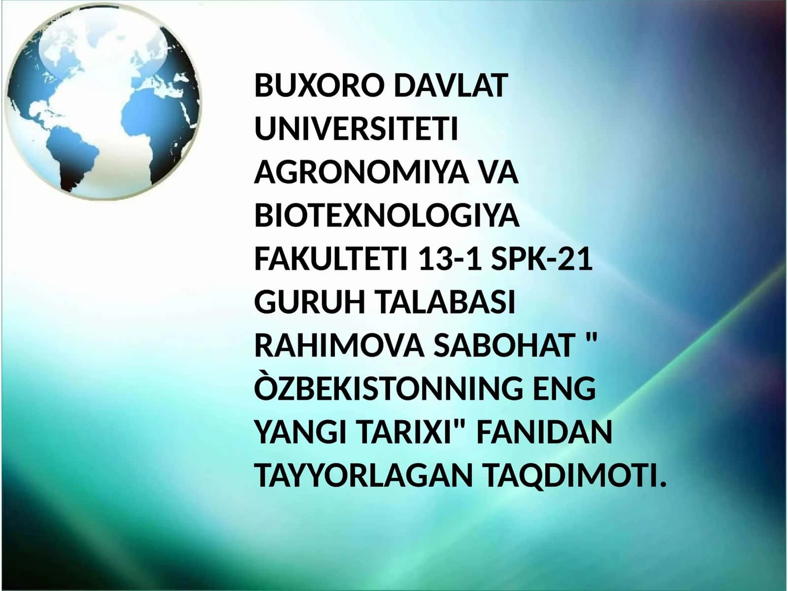 ÒZBEKISTONDA INSON HUQUQLARI VA ERKINLIKLARI KAFOLATINING YARATILISHI MASALASIDA INTERNET SAYTLARIDAN MA'LUMOT TÒPLASH