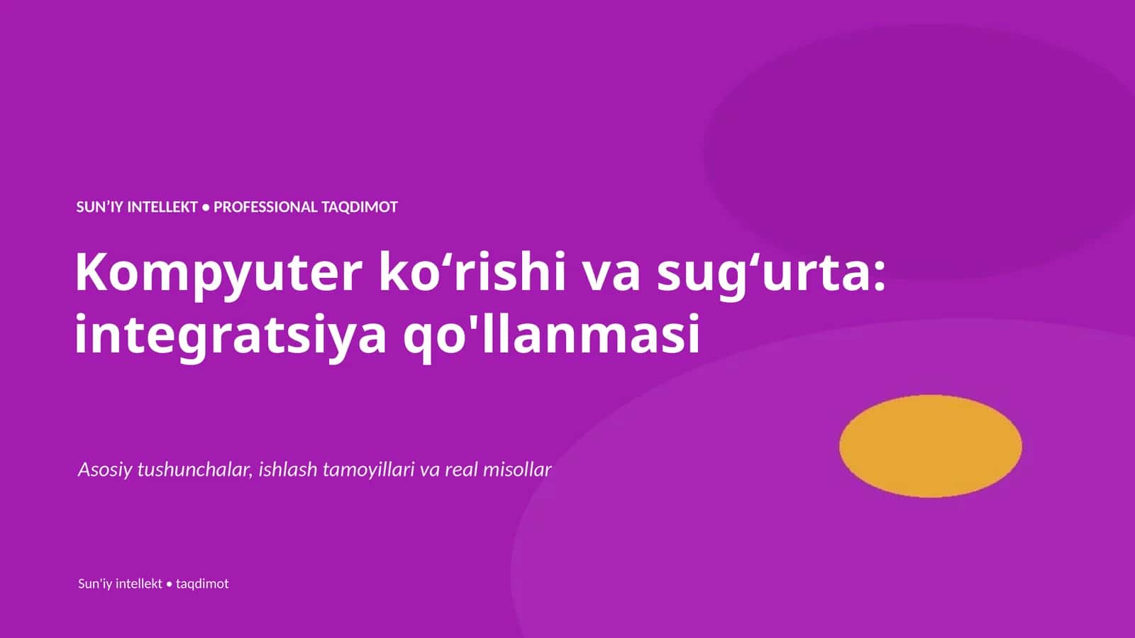 Kompyuter koʻrishi va sugʻurta: integratsiya qo'llanmasi