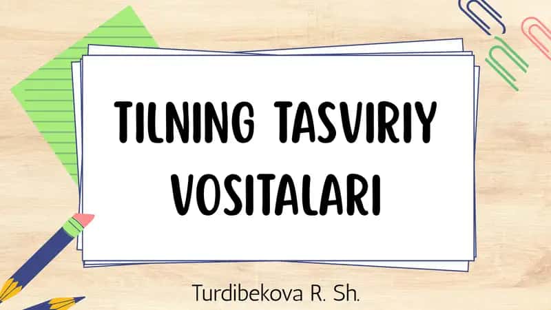 Tilning tasviri vositalari