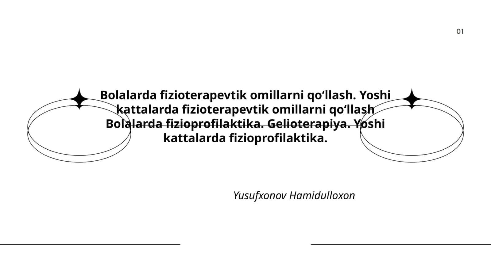 Bolalarda fizioterapevtik omillarni qo‘llash